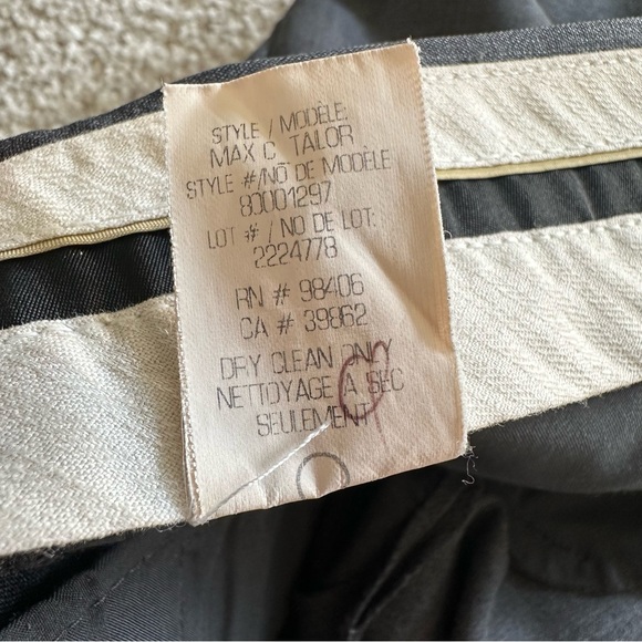 Theory - Max C Slacks - Charcoal - Size 6 - Picture 6 of 10